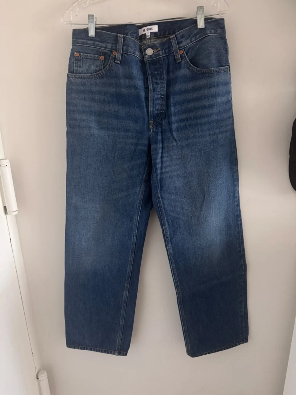 RE/DONE Originals Long Loose jeans in bay fade - Picture 1 of 4